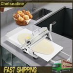 Dough Sheeter Machine Hand Crank Stainless Steel Pizza Press Non Electric Bakery