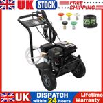 Petrol Pressure Washer 7HP 3500 PSI 2.6 GPM 5 Nozzles Jet Wash High Power Jet
