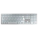 Cherry KW 9100 Slim Mac Wireless Keyboard QWERTY Bluetooth 2.4 GHz RF Flat Keys