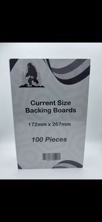 *100 Comic Backing Boards - Modern Age 172x267mm-White - In Stock