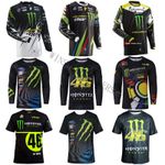 Retro Men's VR46 Cycling Jersey Mountain Bike MTB Racing Tops Long Sleeve Shirt