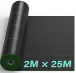 2m x 25m Weed Barrier Landscape Fabric Heavy Duty Roll Brand New