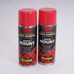 2 x Cans - 3M Photo Mount Adhesive 400ml Clear Non-Staining And UV Resistant