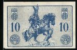 Emergency money Herford 1920, 10 pfennigs, Hermann Monument and coat of arms