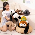 Weighted Long Arm Stuffed Animal Soft Fluffy Toy Bear Koala Raccoon Pillow Gift