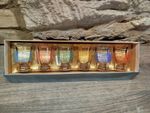 Vintage 1950s 60s Set 6 Shot Glasses . Boxed 