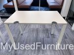 Haworth Used Office Ergonomic Desk Height Adjustable White Workstation - 100cm