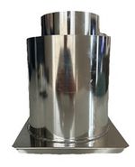 Large Metal Hurricane Candle Mould With Base - 6in x 6in