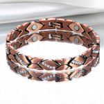LADIES 100% Pure Copper Bracelet Arthritis Ultra Strength Magnetic Bracelet Gift