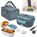 Electric Lunch Box Food Heater Heated Lunch Box for Truck Car Drivers 12/24V