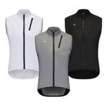 Miloto Reflective Cycling Gilet Windproof Cycling Vest Jacket Black White Grey