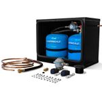 DOUBLE 904 907 CAMPING GAZ STEEL GAS LOCKER KIT - BULKHEAD REGULATOR (BLACK)