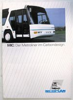 NEOPLAN Metroliner Bus Commercial Vehicle Sales Brochure in German Text