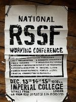 Camden Poster Workshop ultra rare 1969 RSSF revolutionary  silkscreen  poster
