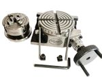 4" Horizontal Vertical 100mm Rotary Table With 70 mm 4 Jaw Chuck & Backplate UK