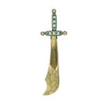 Antique Italian Gilt Brass & Micro Mosaic Souvenir Bookmark c1880
