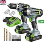WORKPRO 20V Cordless Compact Drill Driver and Impact Driver,With Batteries