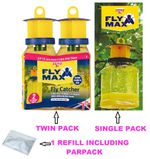 Zero In Fly Max Fly Catcher Insect  Trap  With Bait Ready To Use Re Usable Trap
