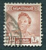 IRAQ 1948-51 40f chestnut SG289 used NG King Faisal II b #C02
