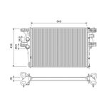 Valeo Engine Radiator fits Iveco Daily V Platform/Chassis 2011-2014