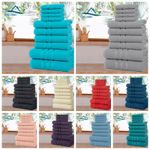 LUXURY 100% EGYPTIAN COTTON 10PC TOWEL BALE SET FACE HAND BATH BATHROOM TOWELS