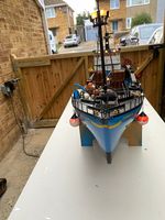 Cornelia Marie Fishing Boat Model Boat Pre-Built W/ Working Lights & Stand