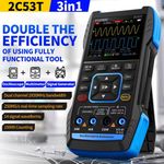 FNIRSI Handheld Digital Oscilloscope Multimeter Signal Generator 2CH 50MHz 2C53T