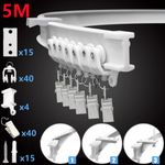 5~20M Bendable Flexible Curtain Silent Track Bay / Straight Windows Ceiling Rail