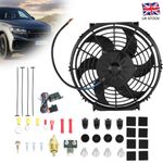 10" Universal Electric Car Radiator Cooling Fan 12V 240W Push/Pull +Mounting Kit
