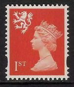 Scotland 2000 sg S108 1st 2 bands perf 14 booklet stamp MNH