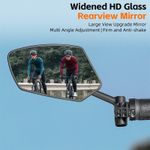 WEST BIKING MTB Bike Left Rearview Mirror Bicycle Handlebar Bar End Mirror One