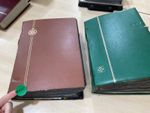 Australia stamps. 2 messy, Jam Pack stock books. 6.4kg @425