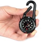 FOB Watch Clip-On Carabiner Sport Digital Luminous for Doctors Nurses Paramedics