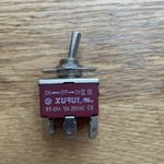 Toggle Switch Xurui XT-23A 15A 250VAC including rubber cap!
