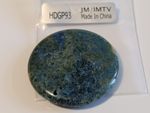140cts Blue/Green Jasper Coin Pendant Approx 50mm. Jewellery Maker HDGP93  #8