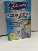 New Johnsons Scaly Mite Drops Face, Leg, Mite Gentle Soothing - cage birds 15ml