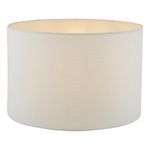 Idonia White Linen Drum Shade 30cm