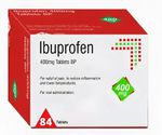 Ibuprofen 400mg – 84 Tablets – Headache, Pain & Inflammation   (Brand May Vary)