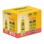 12x500ml Simplee Aloe Vera Mango Drink Real Chunk Tropical Juice Multi Vits