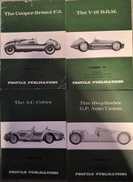 4 x Profile Publications.59 Auto Union.60 A.C.Cobra.66 Cooper Bristol.96 V16 BRM