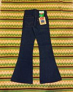 VTG 70s Deadstock Levi’s 784 Big Bell Dark Wash Bell Bottom Jeans Orange Tab