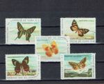Decorative Christmas stamp set sCuba " butterflies " stamped