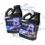 Epoxy Resin 2L Kit Crystal Clear Casting Art Craft DIY Fast Cure food safe  