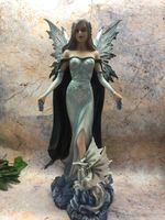 Winter Fairy and Dragon Companion Sculpture Statue Mythical Creatures Figure