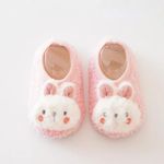 Baby Toddler Plush Slipper Socks Warm Soft Non Slip Indoor Shoes Autumn Winter B