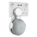 Gelink Socket Wall Mount for Google Home Mini, Nest Mini (2nd gen) White 