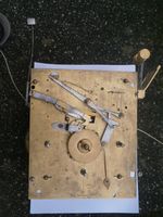 3 train 6 bell  longcase clock movnment c1760