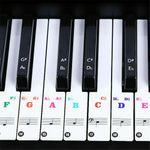 Removable Piano Keyboard Note Labels Reusable Piano Stickers 88 Key Guide Marker