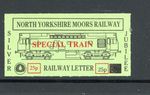 NYMR North York Moors Railway Letter Service 1992 York- Pickering Train   MNH