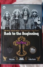 Black Sabbath Back To The Beginning Official Programme
